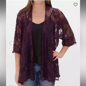 Buckle Daytrip Lace Floral Cardigan size S